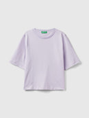 Basic Round Neck T-Shirt - Lilac