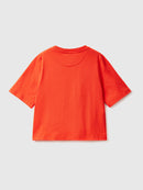 Basic Round Neck T-Shirt - Orange