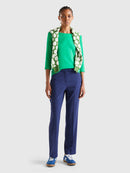 Basic Boat Neck T-Shirt - Green