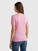 Basic Round Neck Tee - Pink