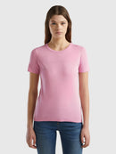 Basic Round Neck Tee - Pink