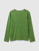 Plain Long Sleeve Tee - Green