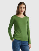 Plain Long Sleeve Tee - Green