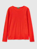 Plain Long Sleeve Tee - Orange