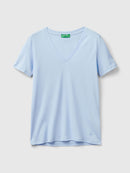 Ucb V Neck T-Shirt - Sky