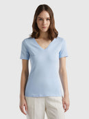 Ucb V Neck T-Shirt - Sky