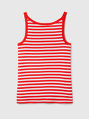Basic Tank Top - Orange/white