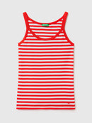 Basic Tank Top - Orange/white