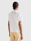 Organic Cotton Pique Polo Shirt - White
