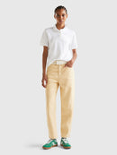 Organic Cotton Pique Polo Shirt - White