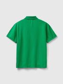 Organic Cotton Pique Polo Shirt - Green
