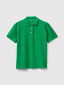 Organic Cotton Pique Polo Shirt - Green