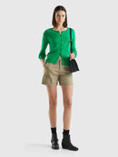 Basic Waffle Shorts - Khaki