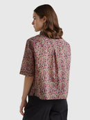 Basic Spring Shirt - Pink/black