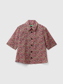 Basic Spring Shirt - Pink/black