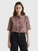 Basic Spring Shirt - Pink/black