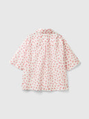 Basic Spring Shirt - Cream/pink