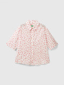 Basic Spring Shirt - Cream/pink