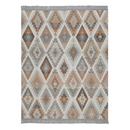 Cotton Rich Ikat Diamond Throw 140 X 180CM - Natural