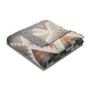 Cotton Rich Ikat Diamond Throw 140 X 180CM - Natural