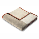 Cotton Rich Cross Hatch Burnt Orange Throw - 140x180