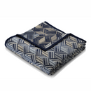 Cotton Rich Throw 140 x 180cm - Parquet Blue