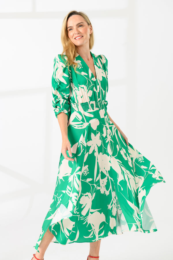 Blaze Dress - Green Leaf