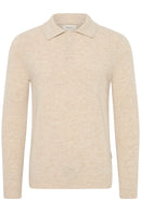 Branko Slim Cardigan - Oyster Gray Melange