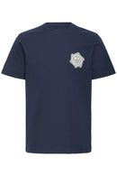 Lane Short Sleeve Graphic Smile T-Shirt - Salute