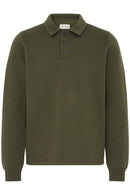 Juste Polo Collar Sweatshirt - Forest Night