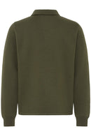 Juste Polo Collar Sweatshirt - Forest Night