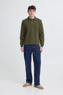 Juste Polo Collar Sweatshirt - Forest Night