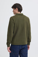 Juste Polo Collar Sweatshirt - Forest Night