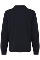 Juste Polo Collar Sweatshirt - Black Beauty