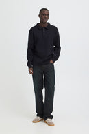 Juste Polo Collar Sweatshirt - Black Beauty