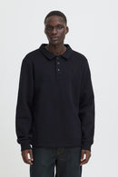 Juste Polo Collar Sweatshirt - Black Beauty