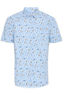 Abasi Print Shirt - Blue Bell