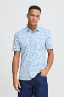 Abasi Print Shirt - Blue Bell