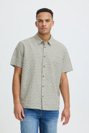 Aban Print Shirt - Dusty Olive
