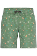 Ringwar AllOverPrint Swim Short - Duck Green