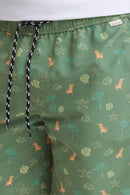Ringwar AllOverPrint Swim Short - Duck Green
