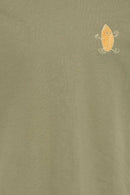 Sun Island Emblem Tee - Dusty Olive