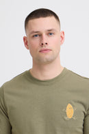 Sun Island Emblem Tee - Dusty Olive