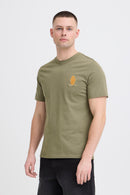 Sun Island Emblem Tee - Dusty Olive