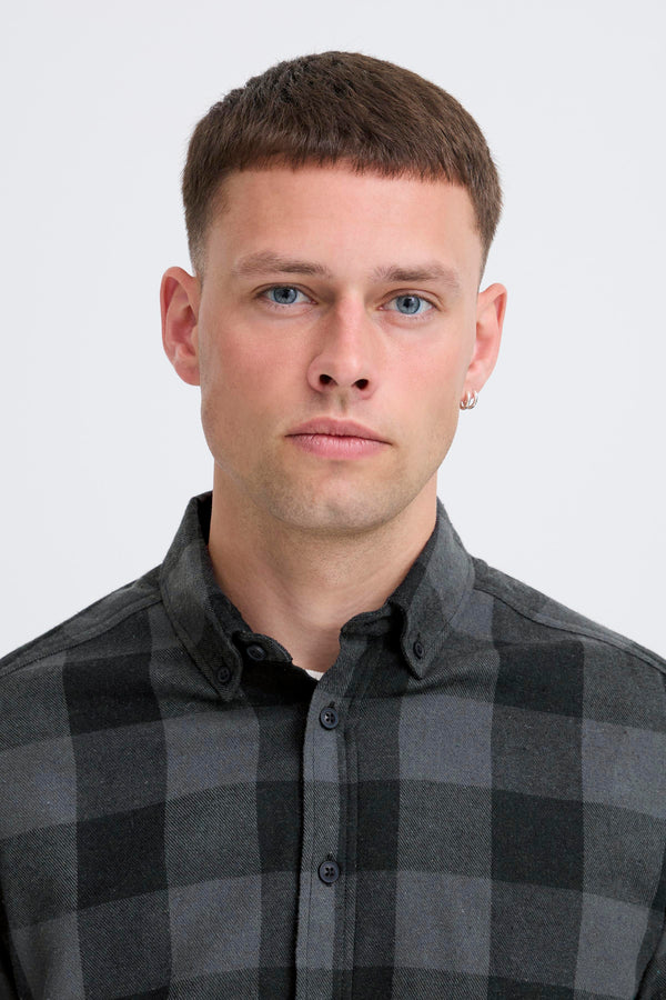 Buster Check Shirt - Black