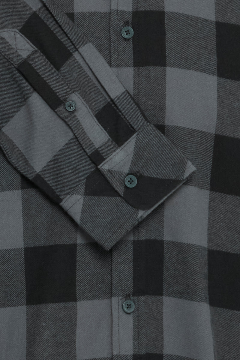 Buster Check Shirt - Black