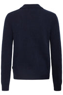 Branko Splint Long Sleeve Polo Pullover - Salute Melange