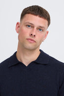 Branko Splint Long Sleeve Polo Pullover - Salute Melange
