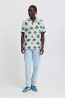 Adan Print Shirt - Bleached Sand