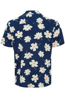 Adan Print Shirt - Dress Blues